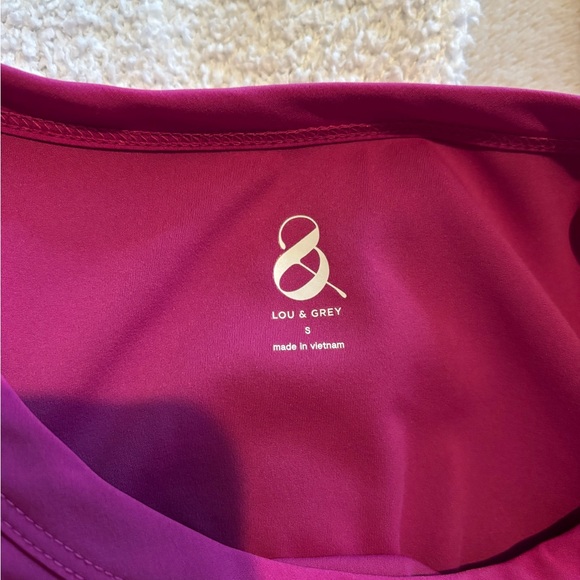 Lou & Grey Sleeveless Midi Dress in Magenta size small - Picture 4 of 6